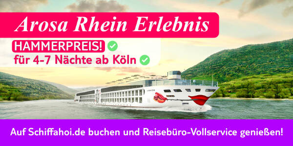 A-ROSA Flusskreuzfahrten Specials für 2024 & 2025 buchen