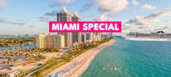 Karibik Kreuzfahrt & Baden Miami Beach- Kombi inklusive Flüge für 2026 