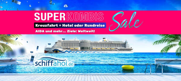 AIDA Kreuzfahrt mit Hotelurlaub Kombination f&uuml;r 2026, 2027 buchen 