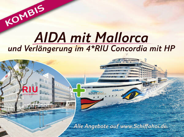 AIDA Kreuzfahrt und Verlängerung im Hotel 4* Riu Concordia
