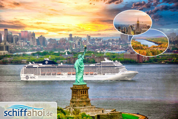 USA & Kanada Kreuzfahrt mit Verlängerung New York als Kombination